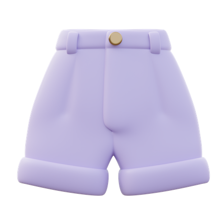 Pantalones cortos chinos de mujer  3D Icon