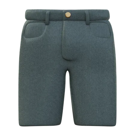 Pantalones cortos de mezclilla para hombres  3D Icon