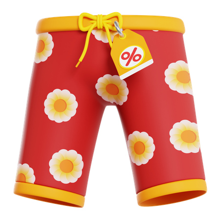 Shorts Discount  3D Icon