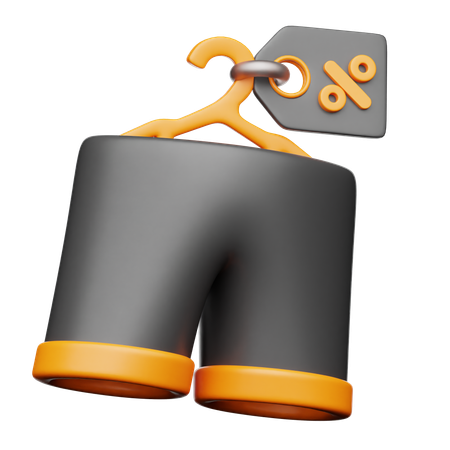 Shorts Discount  3D Icon