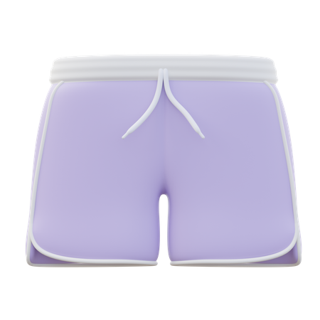 Shorts masculinos com cordão  3D Icon