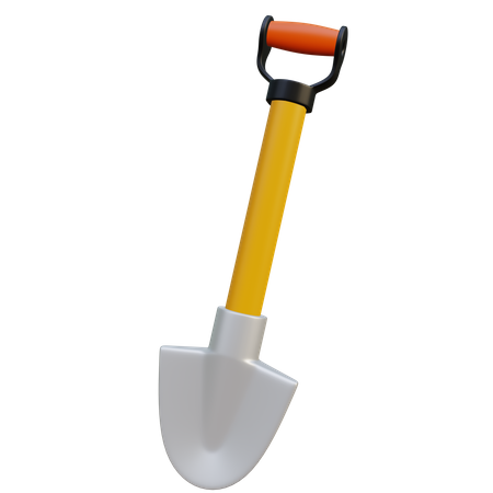 Shovel  3D Illustration