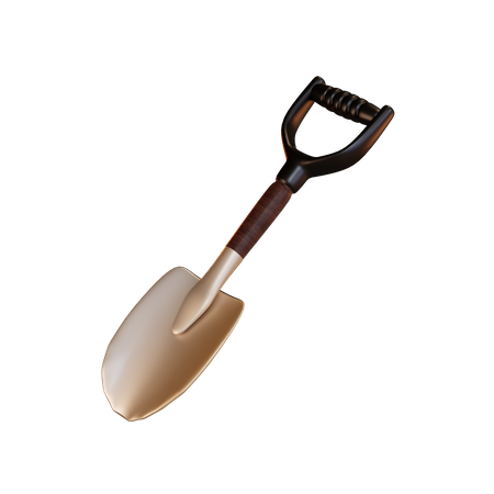 Shovel  3D Illustration