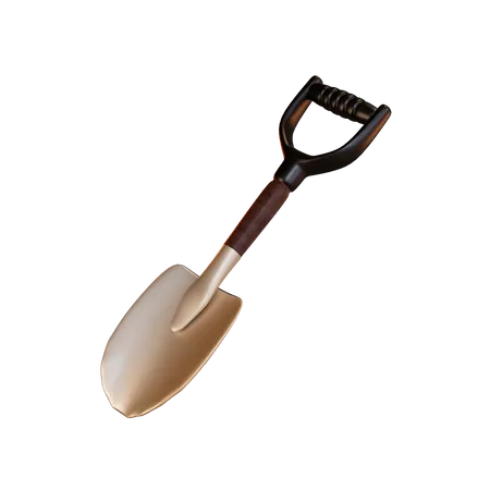 Shovel  3D Illustration