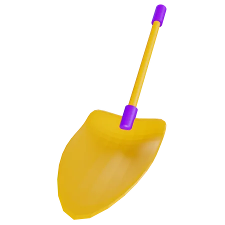 Shovel  3D Illustration