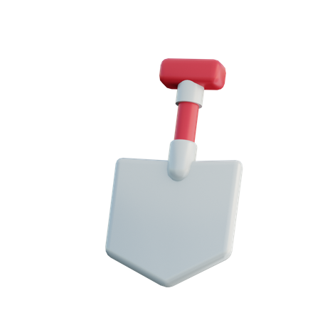 Shovel  3D Illustration