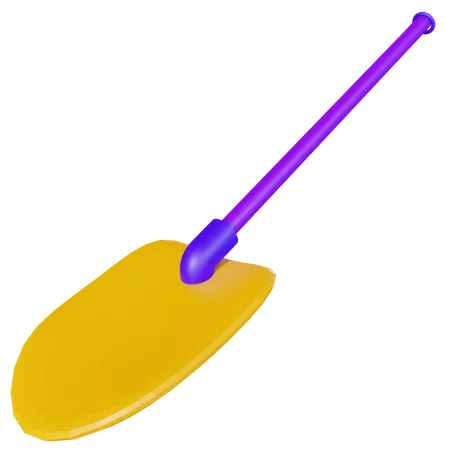 Shovel  3D Illustration