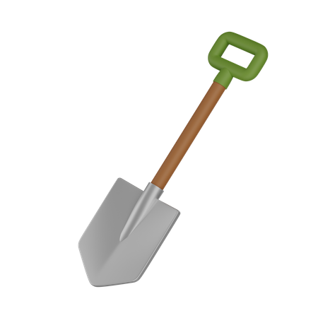 Shovel  3D Illustration