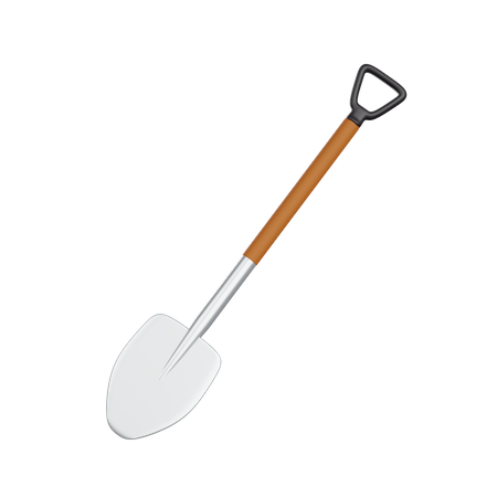 Shovel  3D Illustration