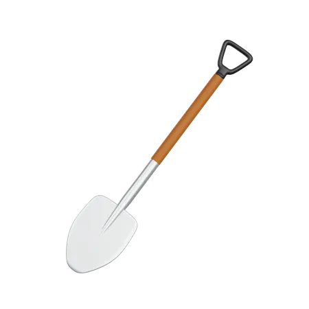 Shovel  3D Illustration