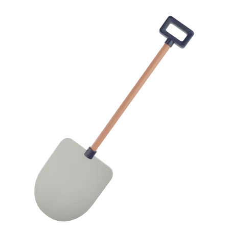 Shovel  3D Illustration