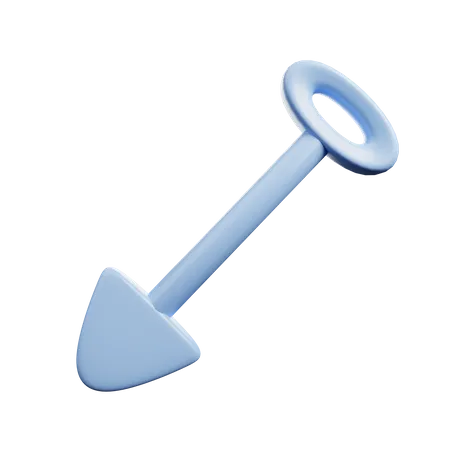 Shovel  3D Illustration