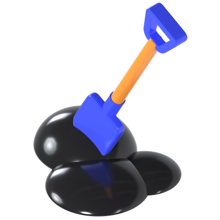 Shovel  3D Illustration