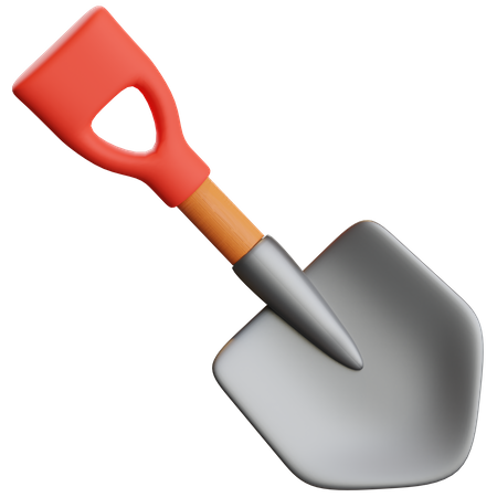 Shovel  3D Illustration