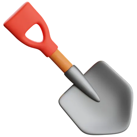 Shovel  3D Illustration