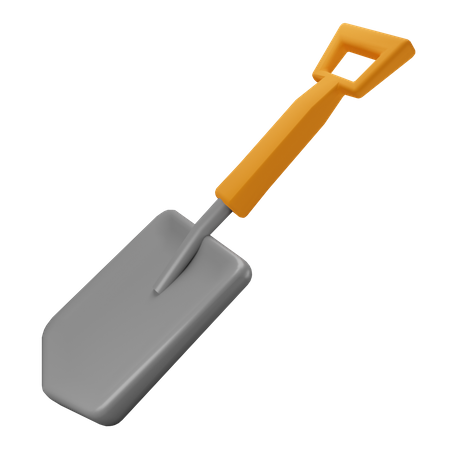 Shovel  3D Illustration