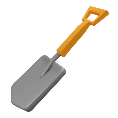 Shovel  3D Illustration