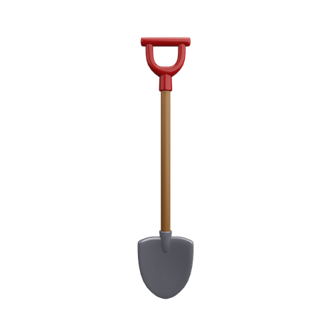 Shovel  3D Illustration