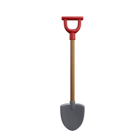 Shovel  3D Illustration