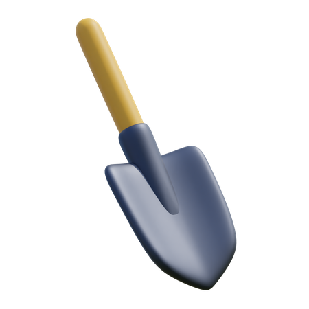 Shovel  3D Illustration