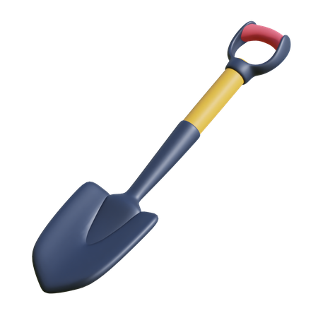 Shovel  3D Illustration