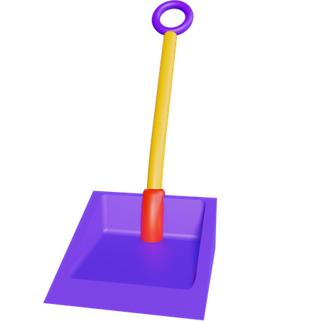 Shovel  3D Illustration