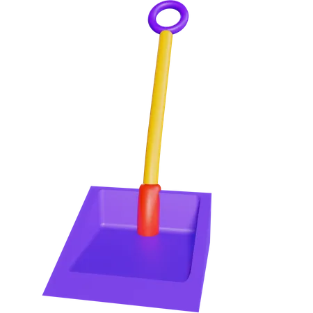 Shovel  3D Illustration