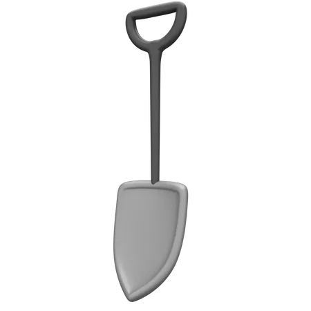 Shovel  3D Illustration