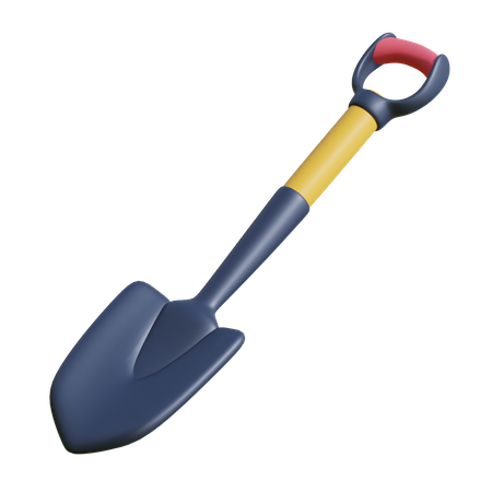 Shovel 3D Illustration