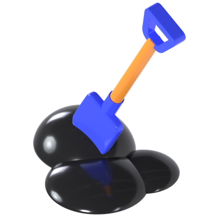 Shovel 3D Illustration