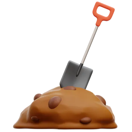 Shovel 3D Icon