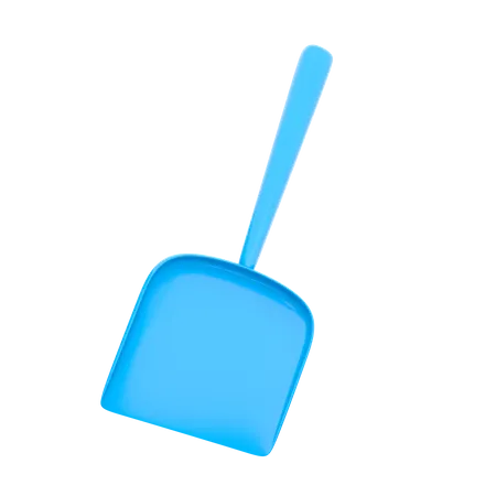 3 D Rendering Toy Small Spade Icon 3 D Render Blue Sand Shovel Icon Spade 3D Icon