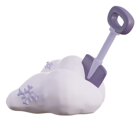 Shovel Snow  3D Icon