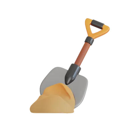 Shovel Tool 3D Icon