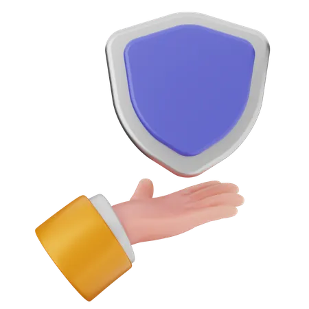 Show Shield Protection  3D Icon