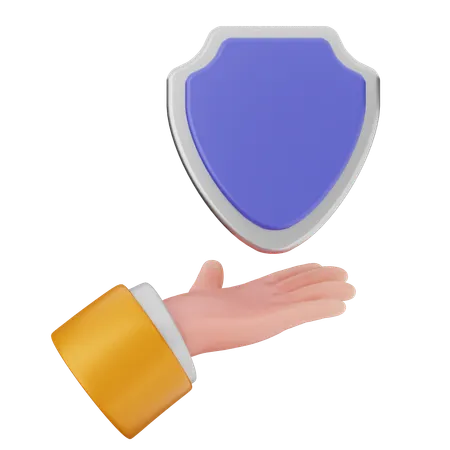 Show Shield Protection  3D Icon