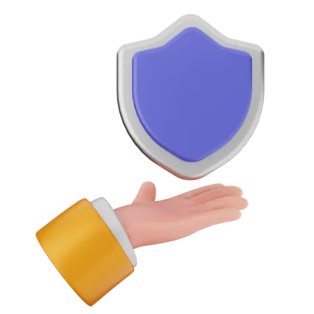 Show Shield Protection  3D Icon