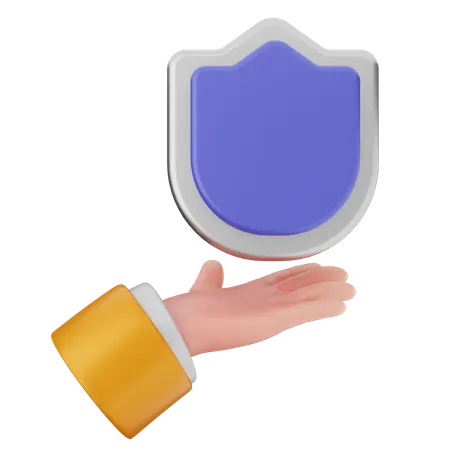 Show Shield Protection  3D Icon