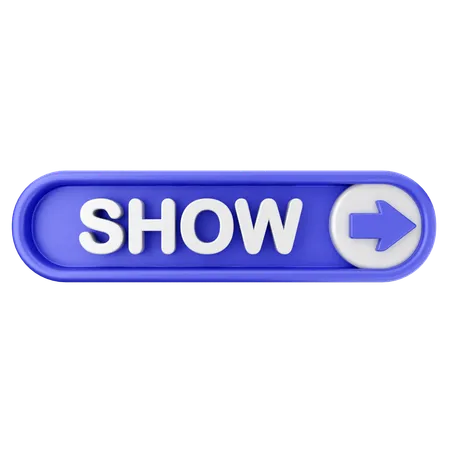 Show Text Button  3D Icon