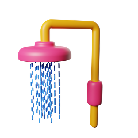 Shower  3D Illustration