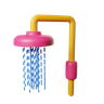 3d shower head illustration