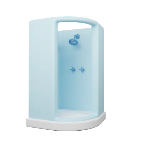 Shower Enclosure Or Shower Room 3D Icon