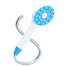 3d shower head logo