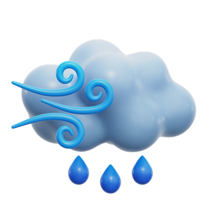 Showery Weather  3D Icon