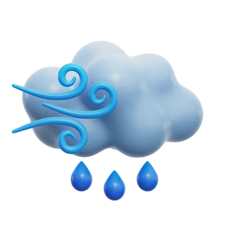 Showery Weather  3D Icon