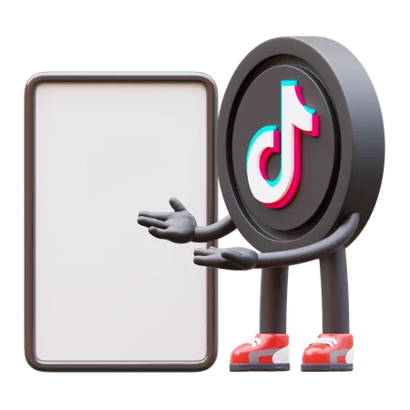 Showing Blank Paper Board  3D Icon