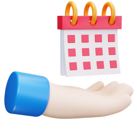 Showing Schedule  3D Icon