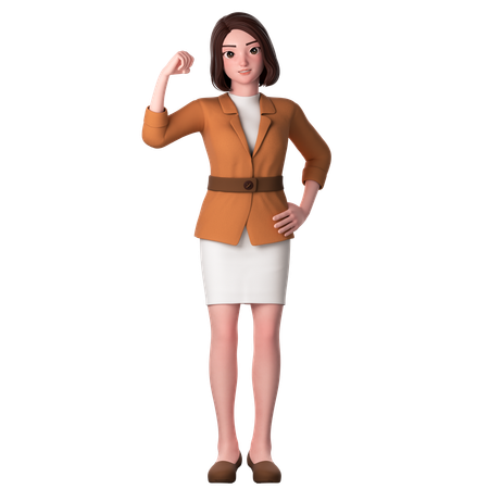 Showing Strong And Powerful  3D Icon