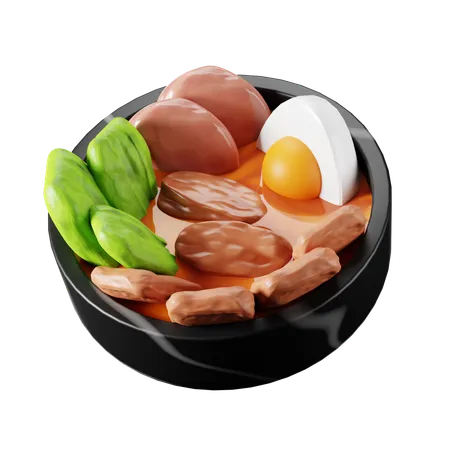 Shoyu Ramen Japanese Food  3D Icon