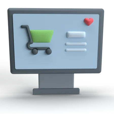 Shpping Cart  3D Icon